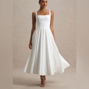 Club L London White Midi Dress